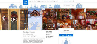 Santa's North Pole Home on Zillow Santa's North Pole Home on Zillow
